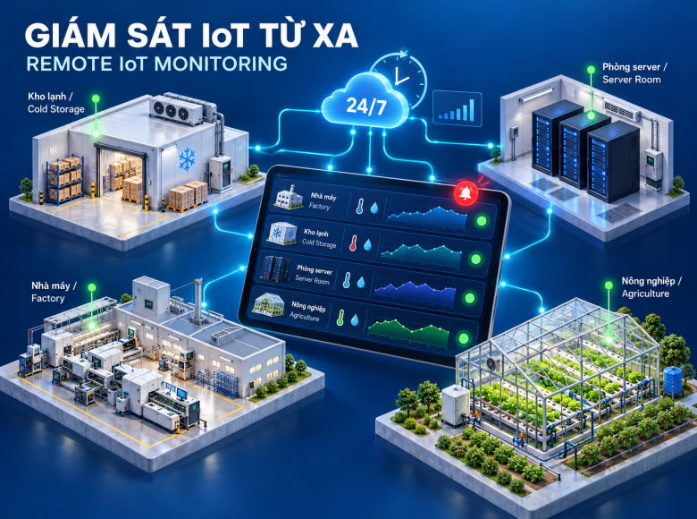 Giám sát IoT 24/7: Chủ động quản lý, an tâm từ xa