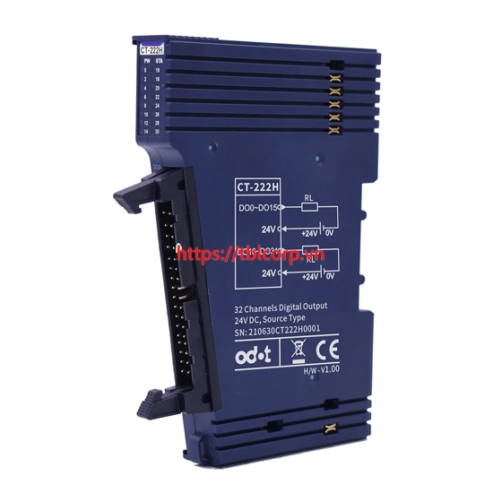 CT-222H - 32DO DC Source. Relay ngõ ra 32 kênh, nguồn cấp 24Vdc 0.5A